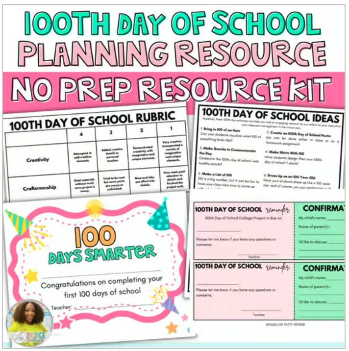 100 Days of School: Classroom Bundle Kit