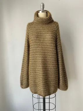 1970s Anne Klein Sweater Mohair Turtleneck M