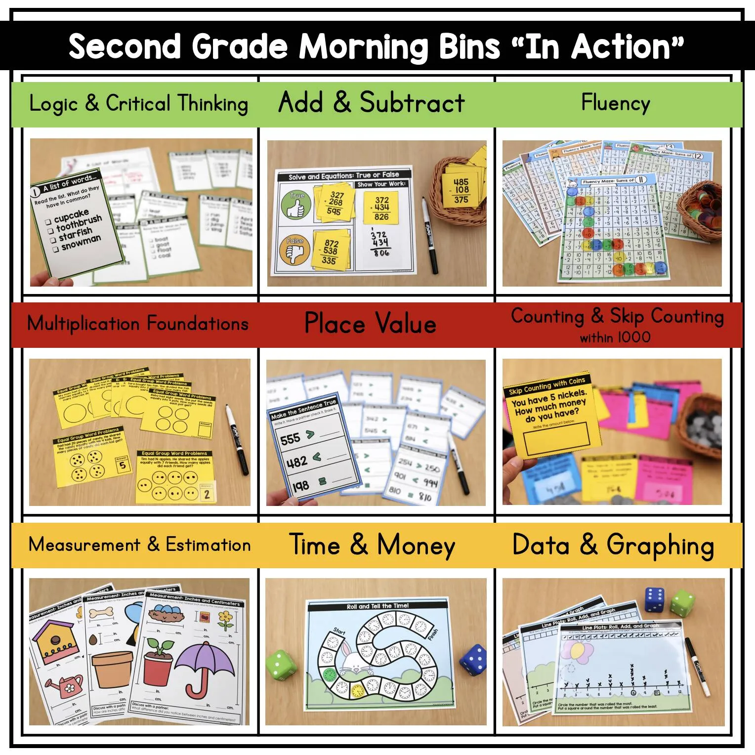 2nd Grade April Morning Bins