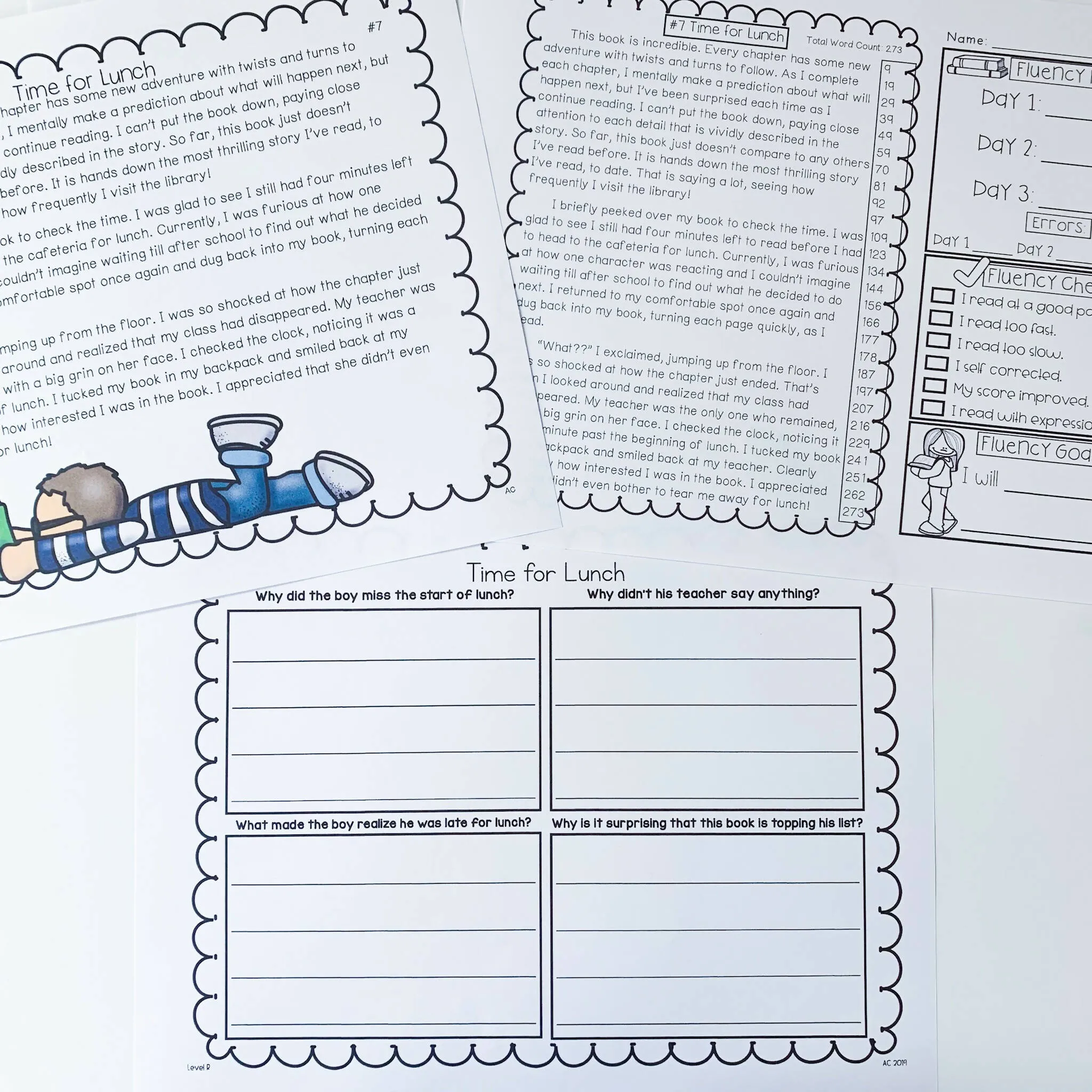 3rd-5th Grade Fluency Passages Bundle | Printable Teacher Resources | Literacy with Aylin Claahsen