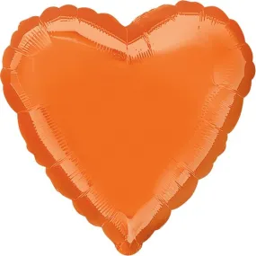 45cm Standard Heart HX Metallic Orange S15