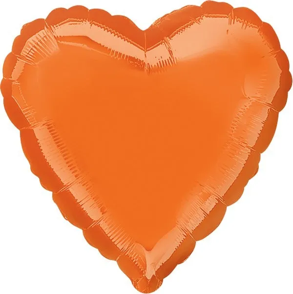 45cm Standard Heart HX Metallic Orange S15