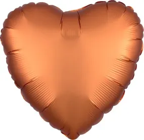 45cm Standard HX Satin Luxe Amber Heart S18