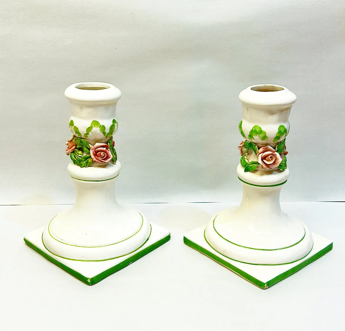 60s Italian vintage candlesticks.