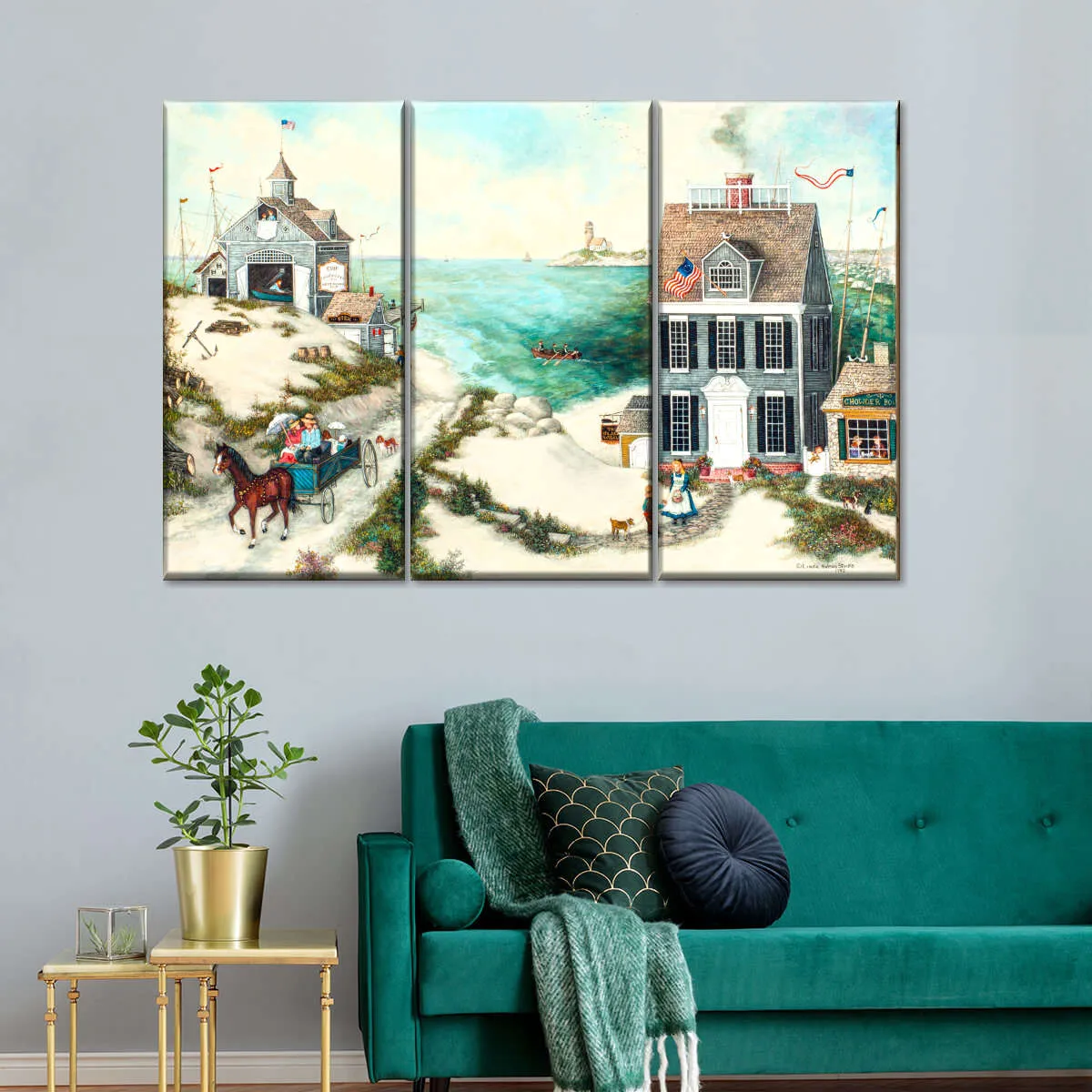 A Day At The Shore Wall Art