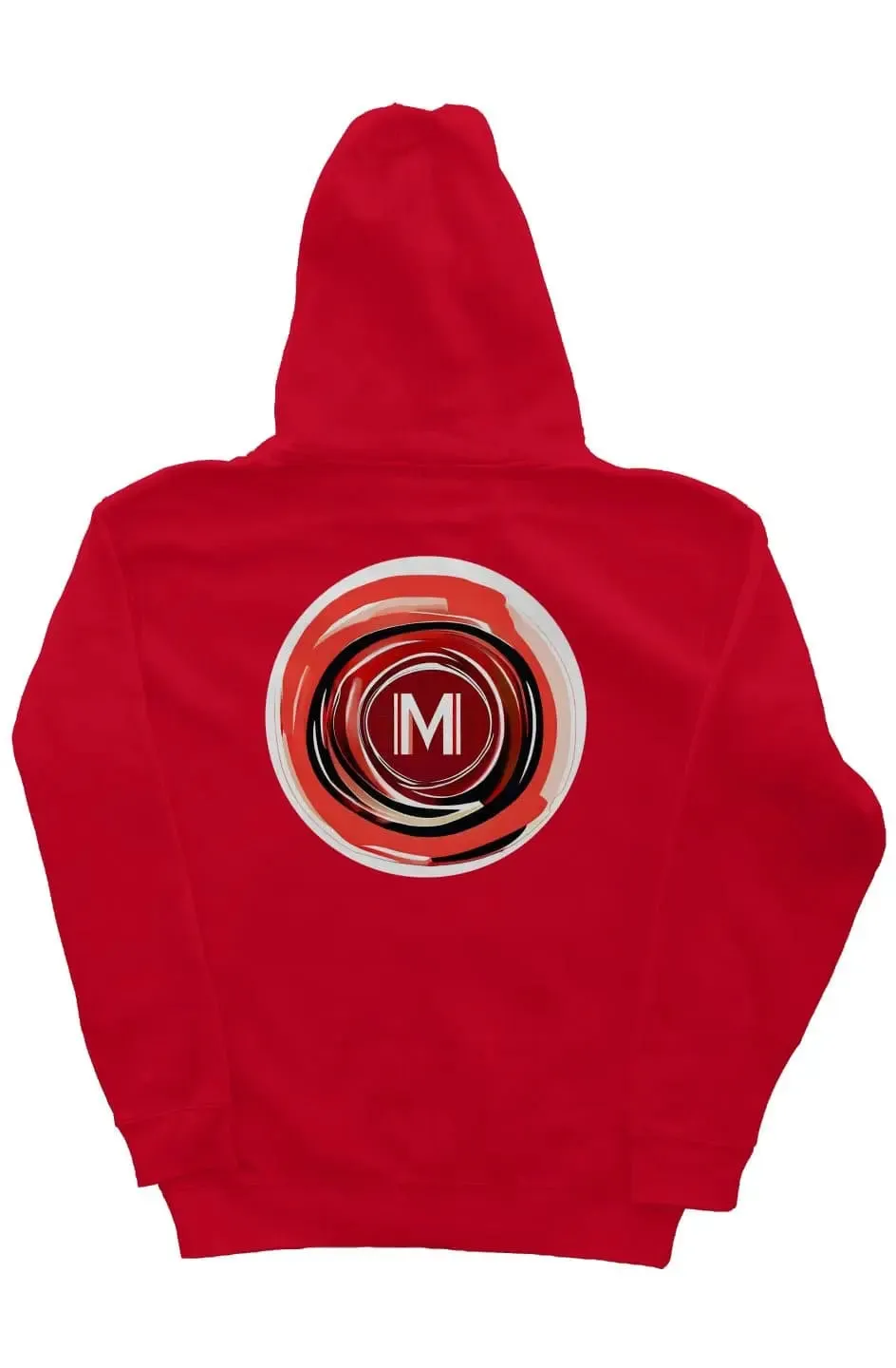 Abstract M Red Zipper Hoodie