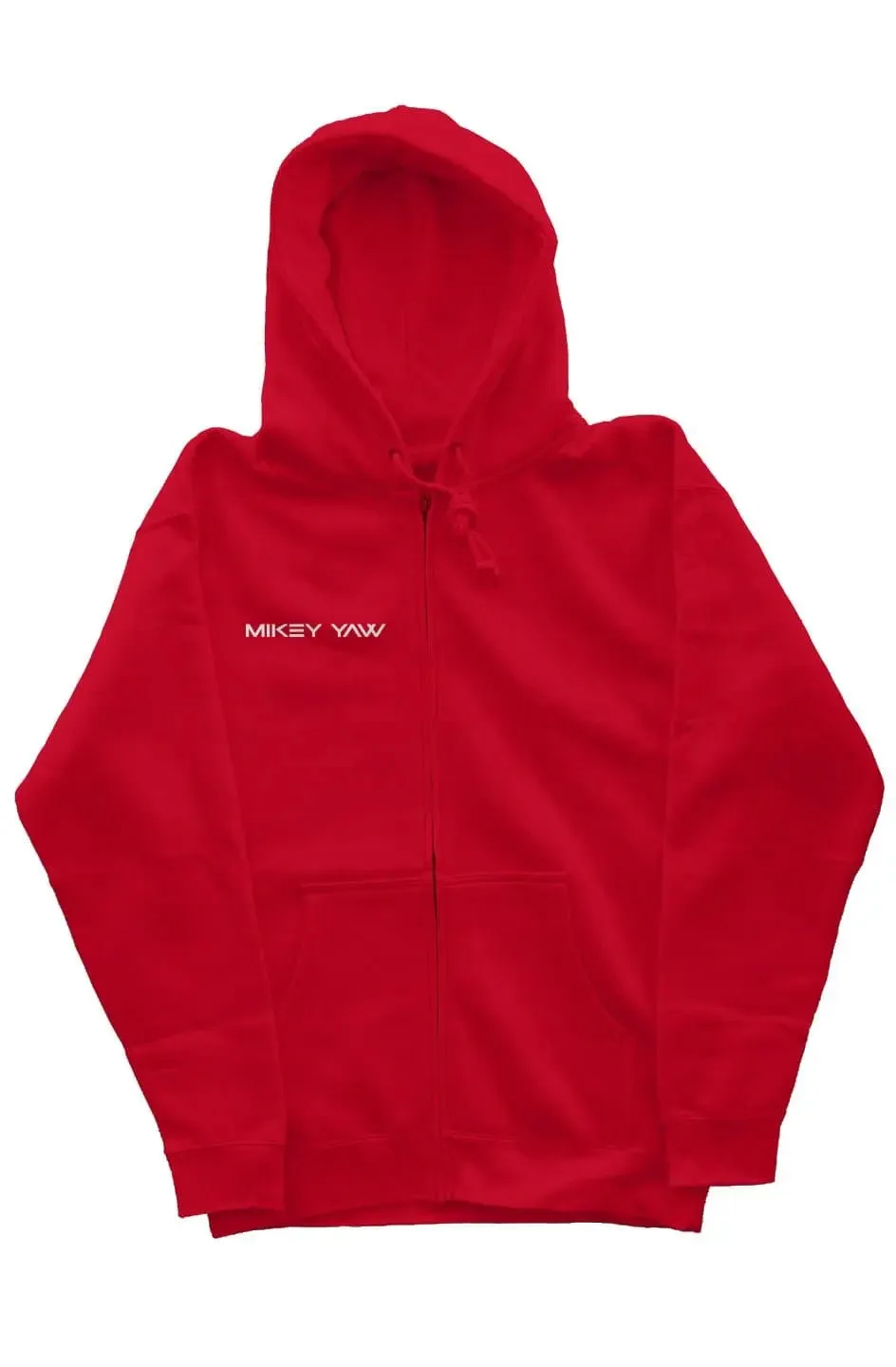 Abstract M Red Zipper Hoodie