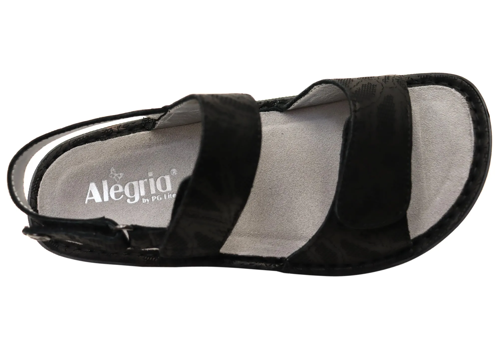 Alegria Verona Womens Leather Sandals With Adjustable Straps