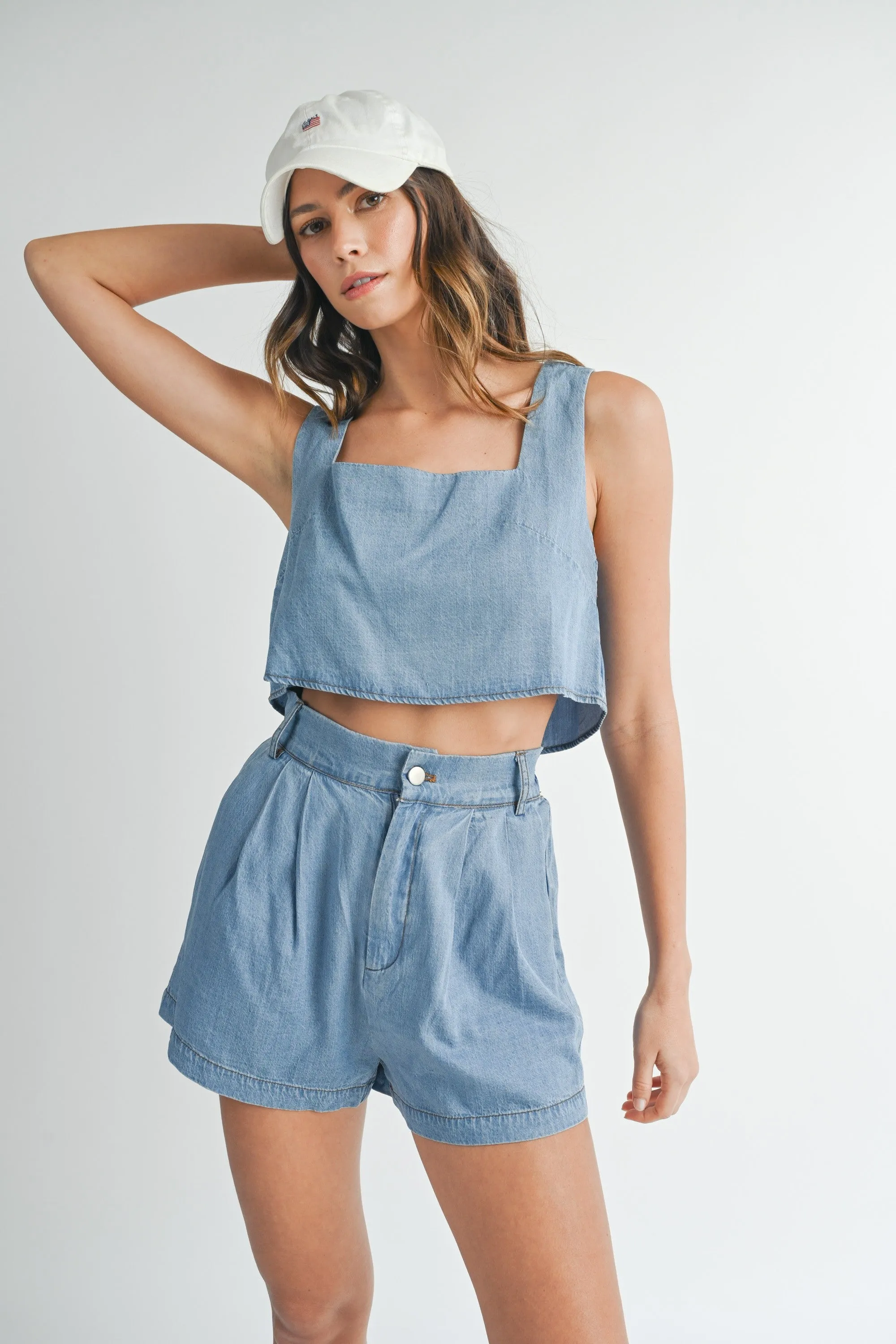 Alexandra Denim Short Set