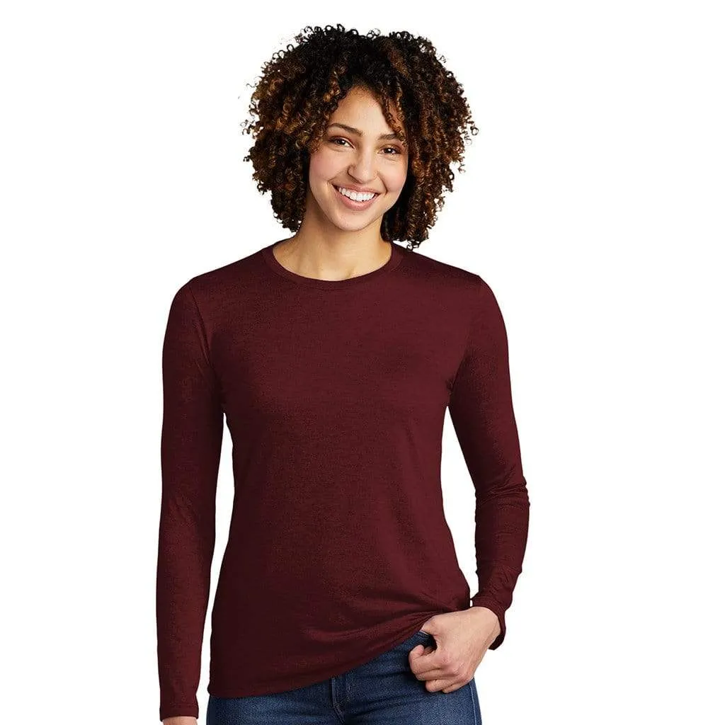 Allmade Women's Tri-Blend Long Sleeve Crewneck Shirt