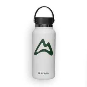 AllTrails × Hydro Flask 32 oz. Wide Mouth Bottle - White