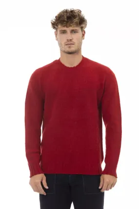 Alpha Studio Red Wool Men Men's Sweater