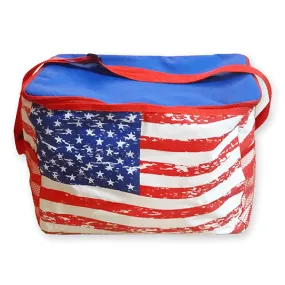 American Flag Cooler Tote