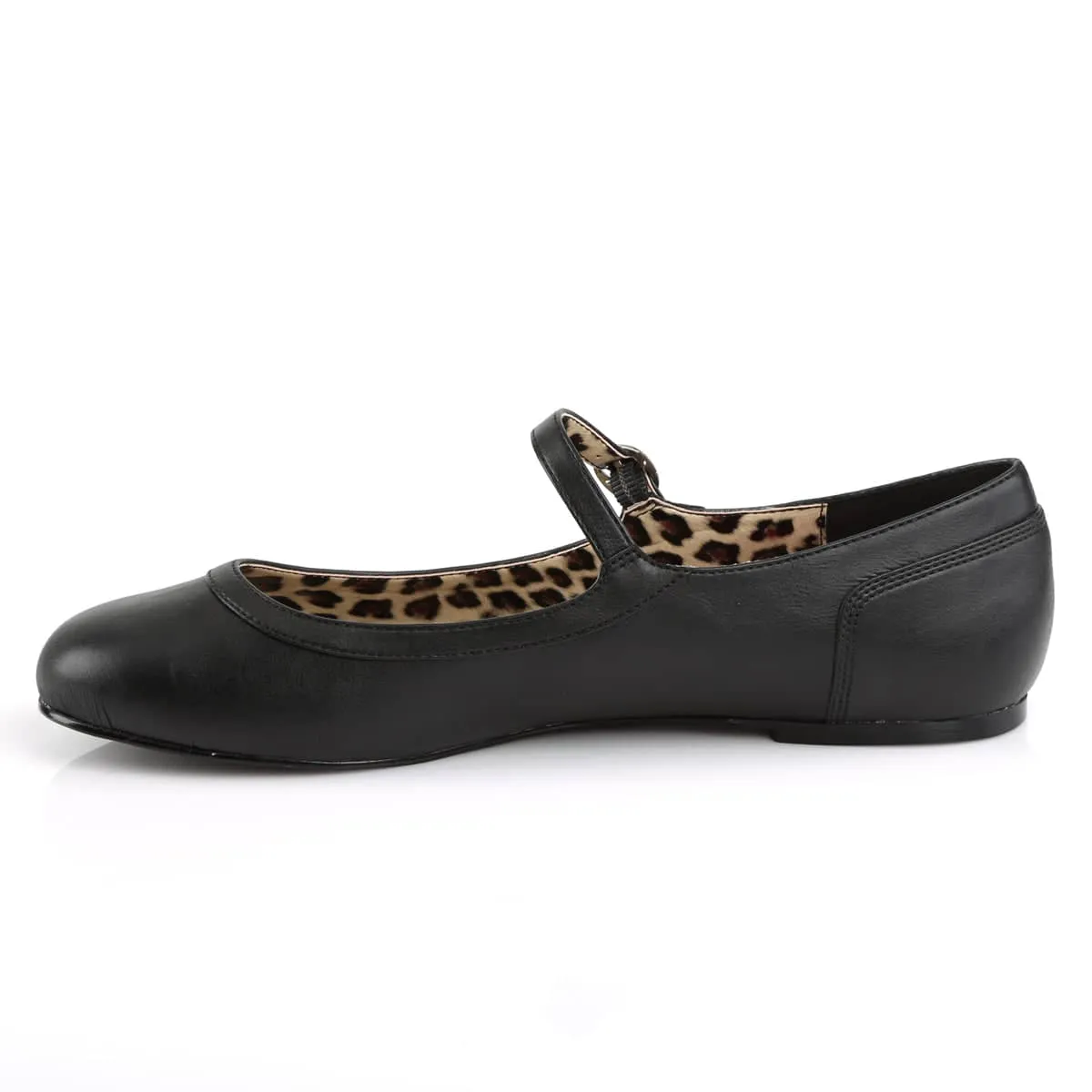 ANNA-02 Matte Black Flat Ballet