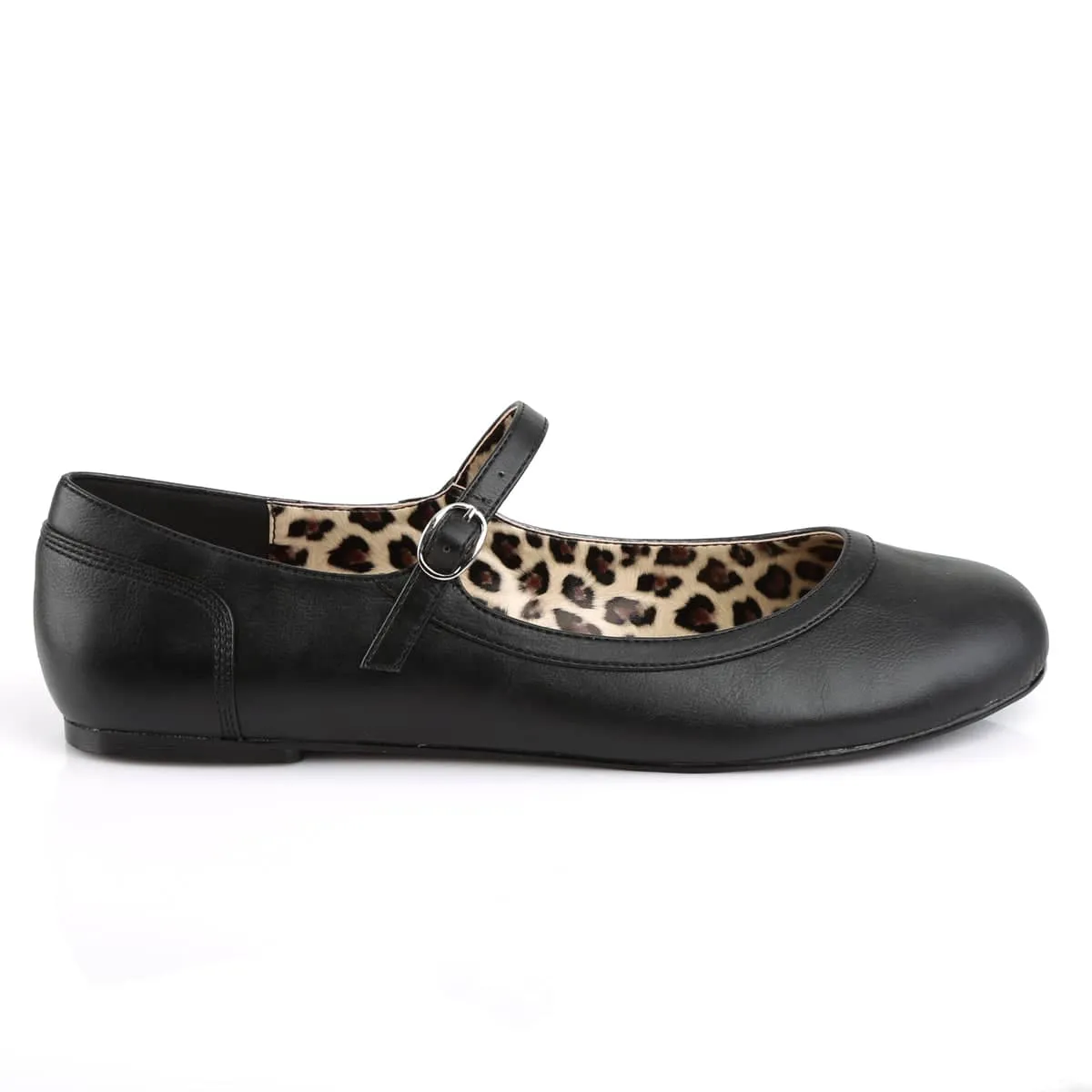 ANNA-02 Matte Black Flat Ballet