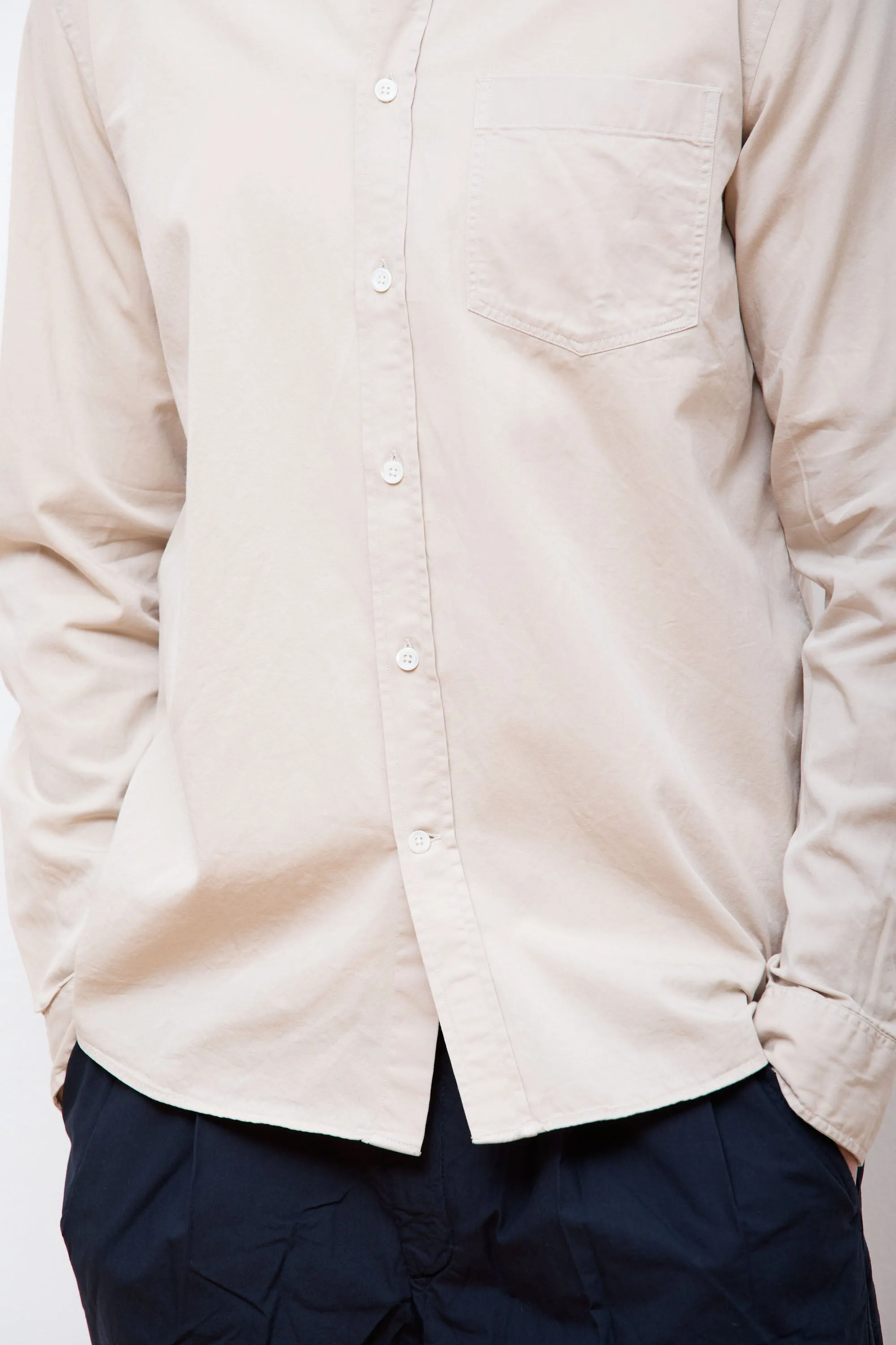 Anton Light Twill Shirt Oatmeal