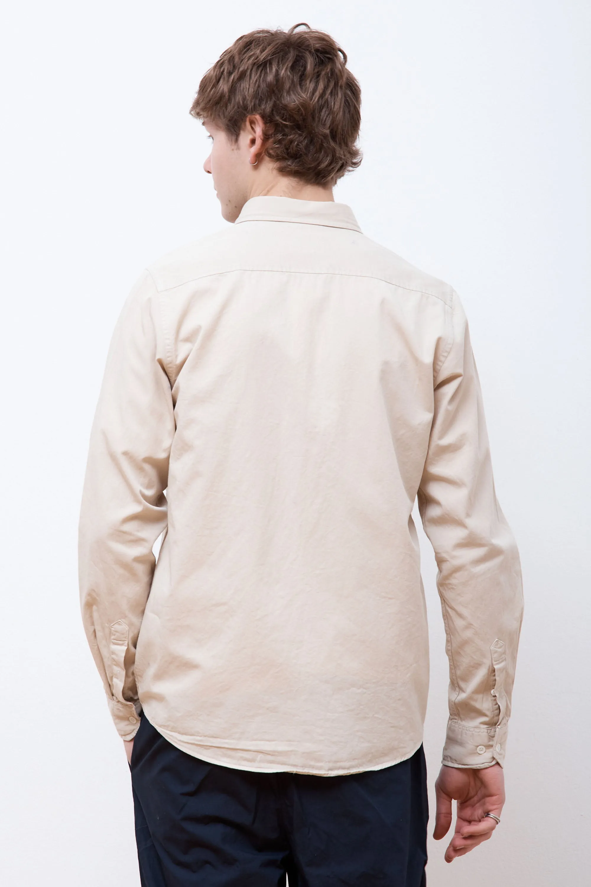 Anton Light Twill Shirt Oatmeal