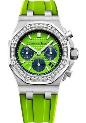 Audemars Piguet Royal Oak Offshore Selfwinding Chronograph Watch-Green Dial 37mm-26231ST.ZZ.D038CA.01