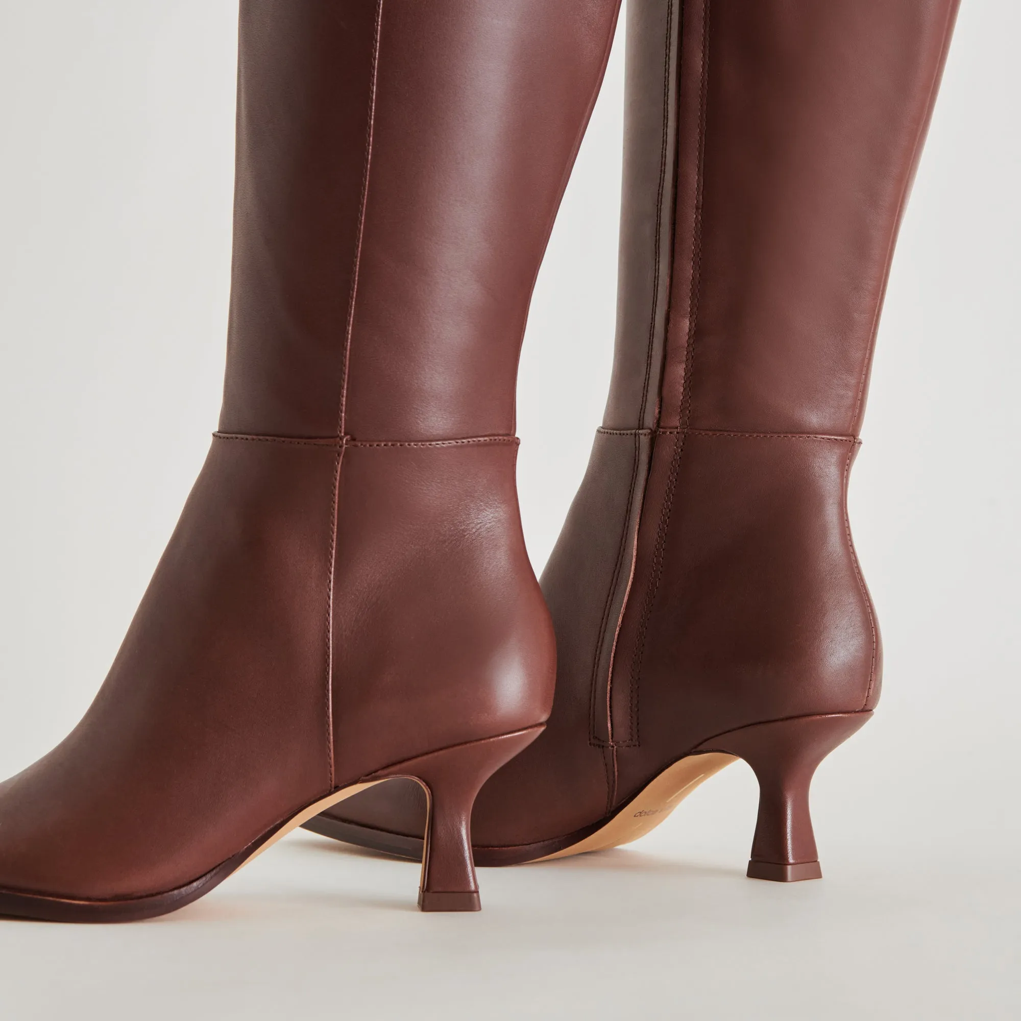 AUGGIE EXTRA WIDE CALF BOOTS CHOCOLATE LEATHER