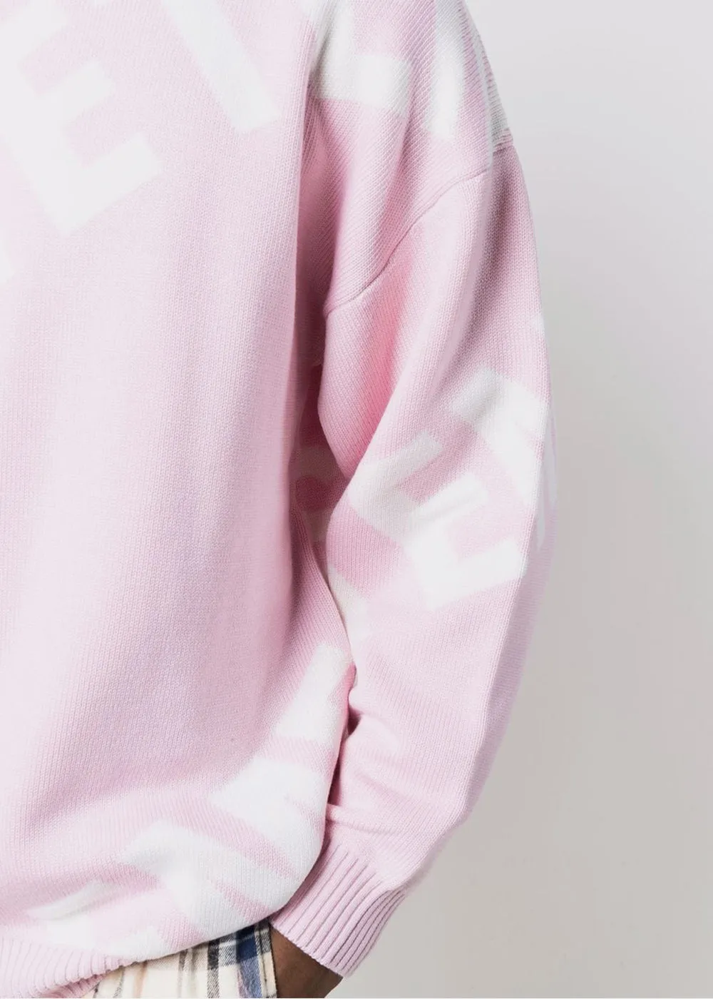 Baby Pink Giant Logo Sweater