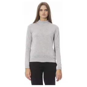 Baldinini Trend Gray Cashmere Women Sweater