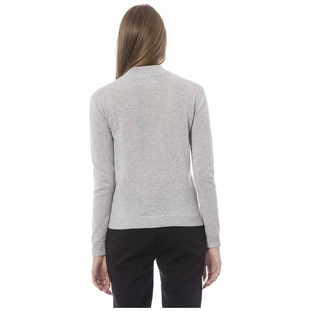 Baldinini Trend Gray Cashmere Women Sweater