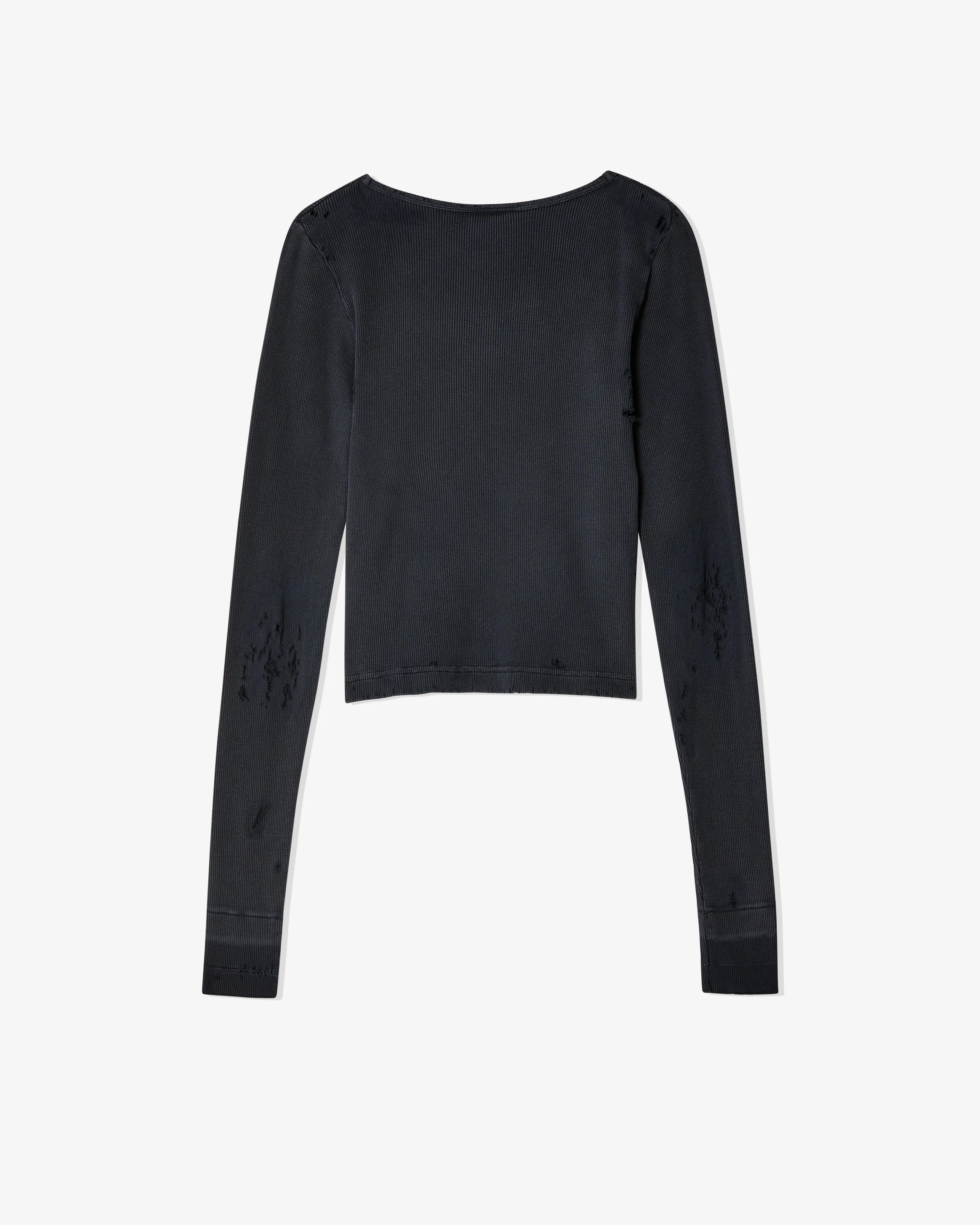 Balenciaga - Women's Distressed Top - (Washed Black)