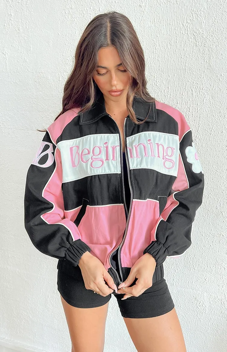 Beginning Pink Bomber Jacket