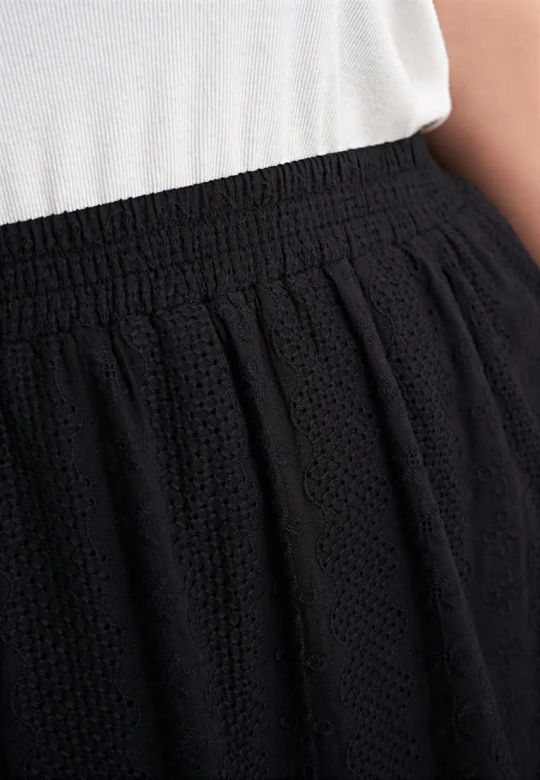 Betsy Eyelet Flare Skirt