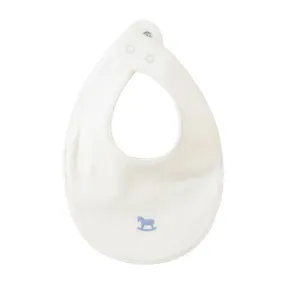 bib rocking horse terry - blue