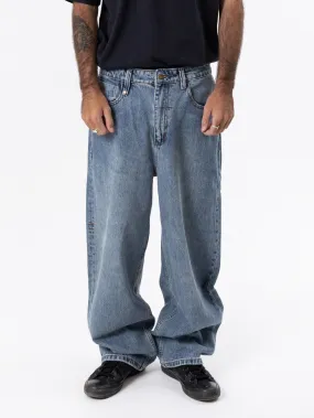 Biggest Slacker Denim Jean - Dirty Weathered Blue