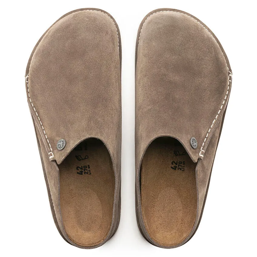 Birkenstock Zermatt Gray Taupe Suede Narrow Women's