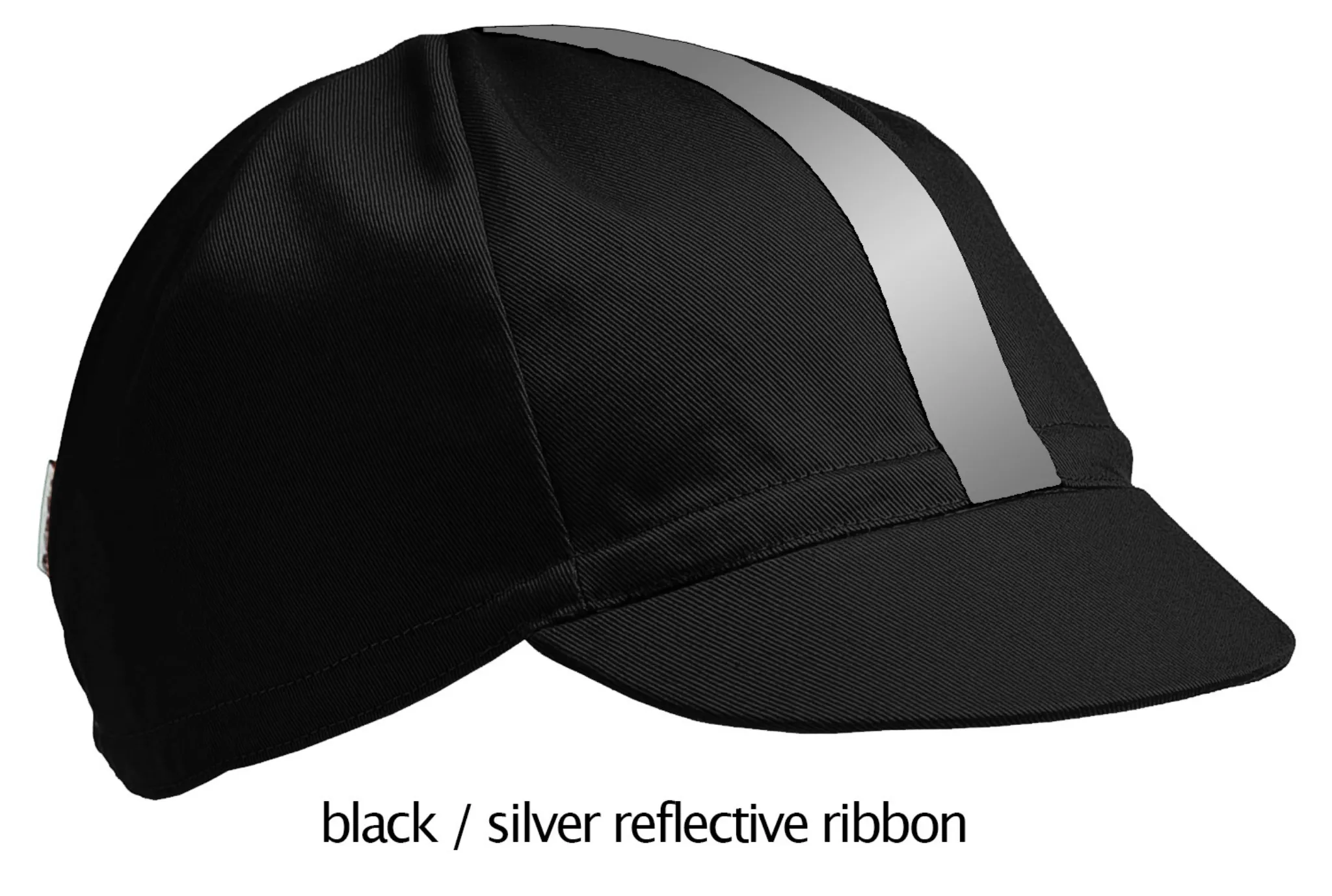 black 4-PANEL cotton CAP