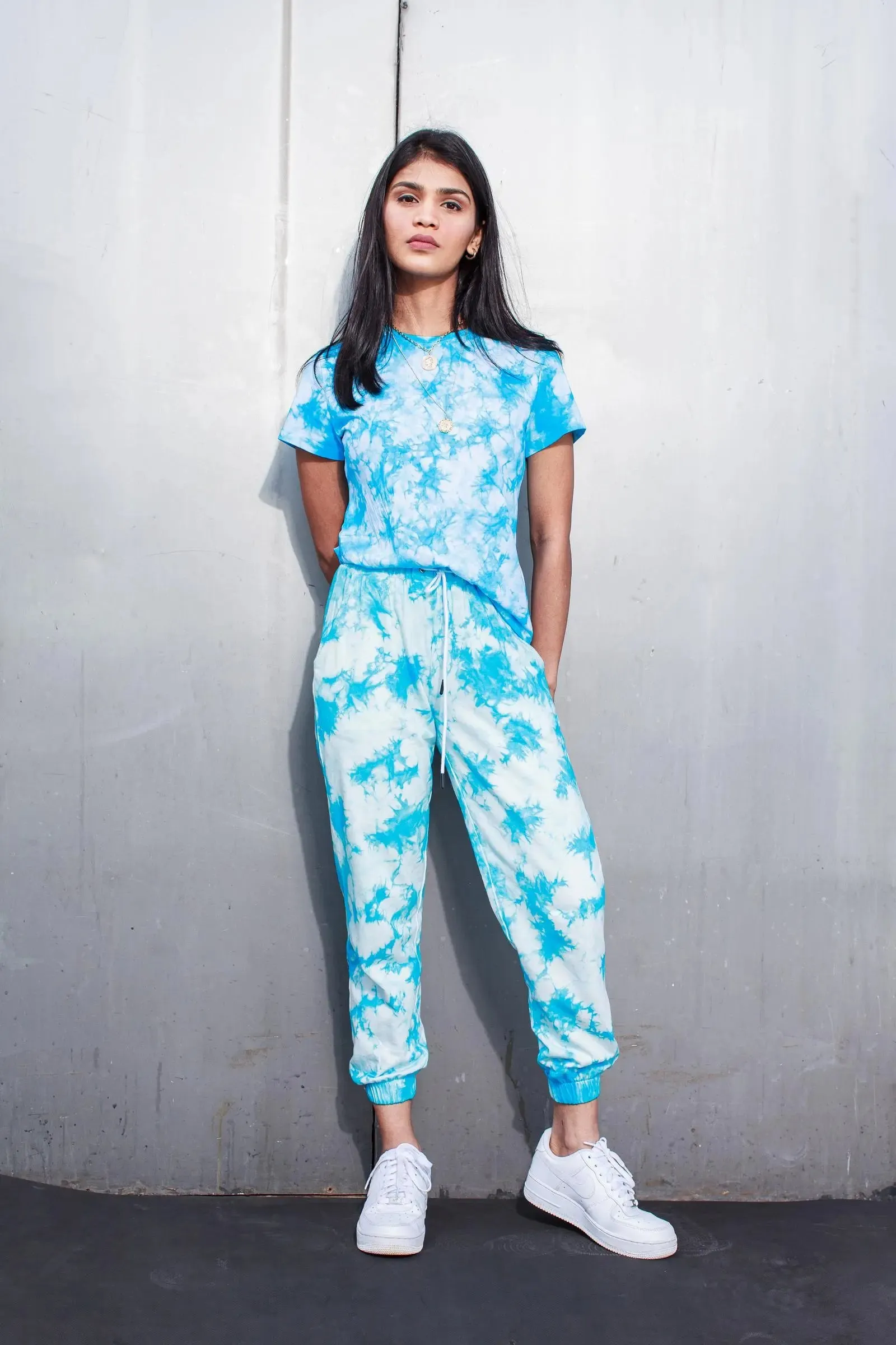 Blue  Tie-Dye Joggers