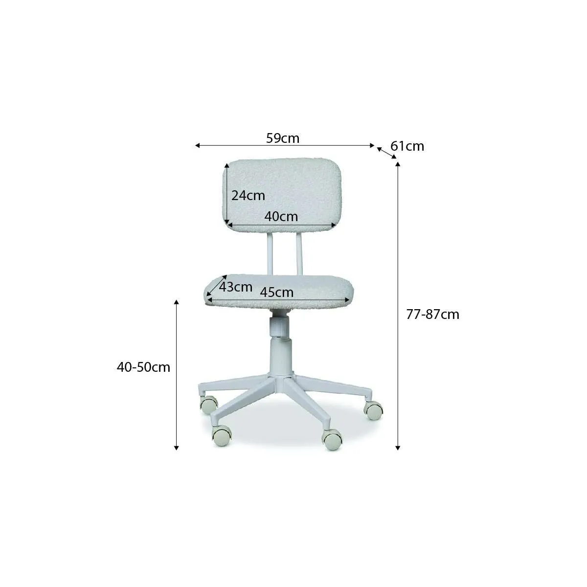 Bobby Office Chair - White