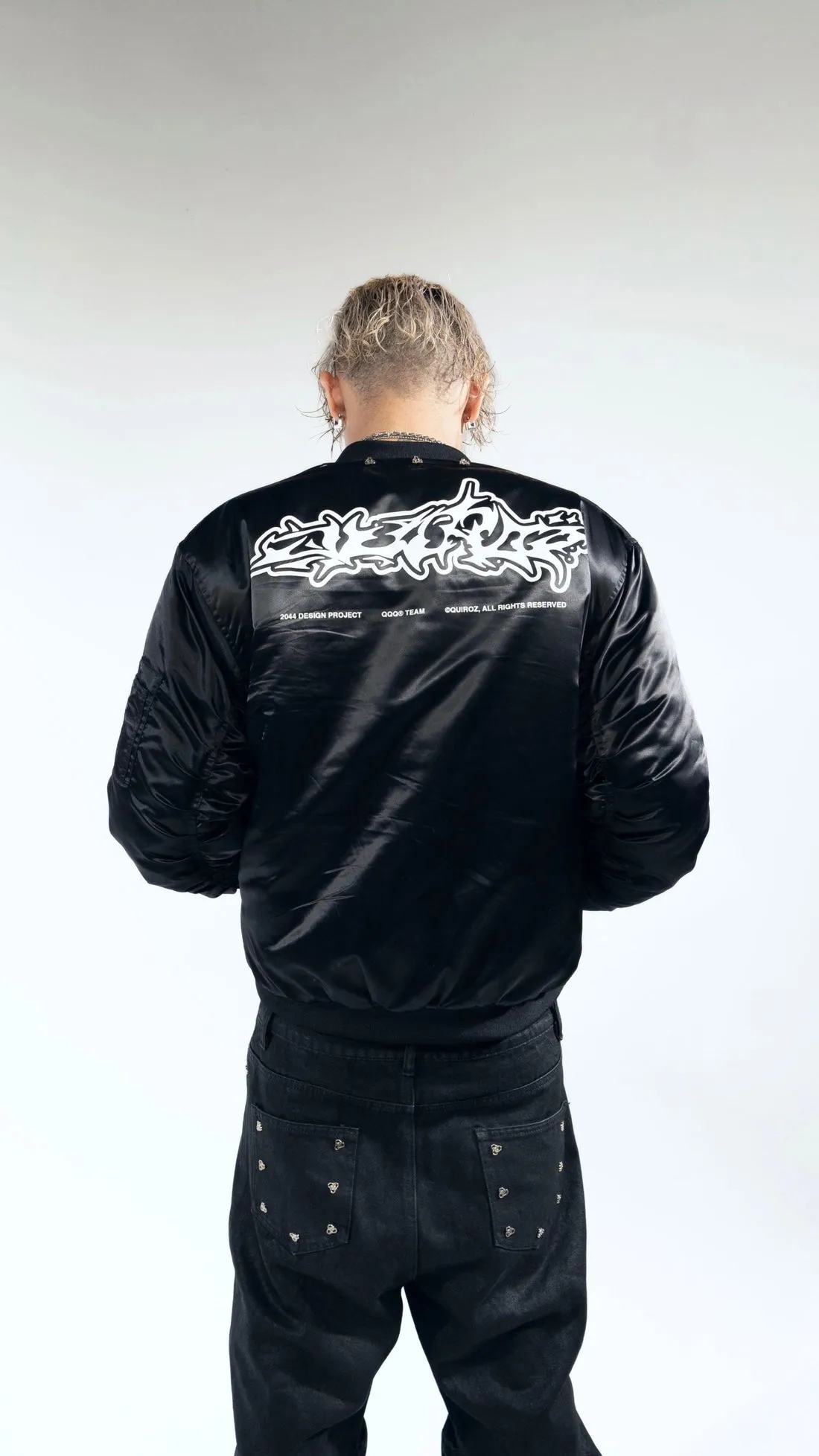 Bomber Jacket QUIROZ 2044® in Black