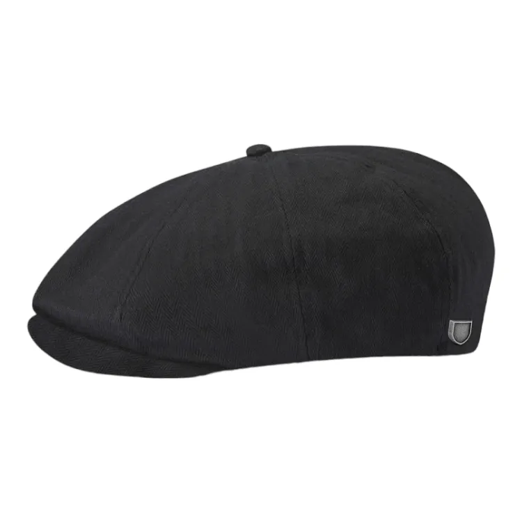 Brixton Brood Cap - Black Herringbone Twill