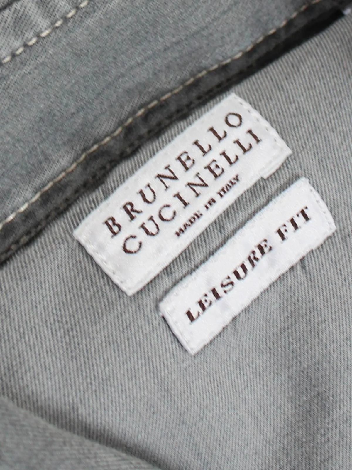 Brunello Cucinelli Denim Western Shirt Gray XS SALE