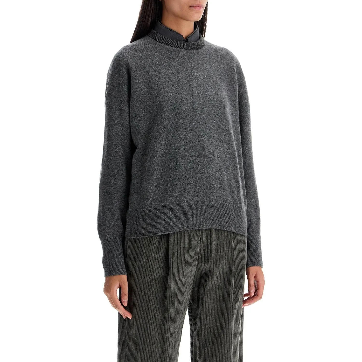 Brunello Cucinelli pullover with precious rib