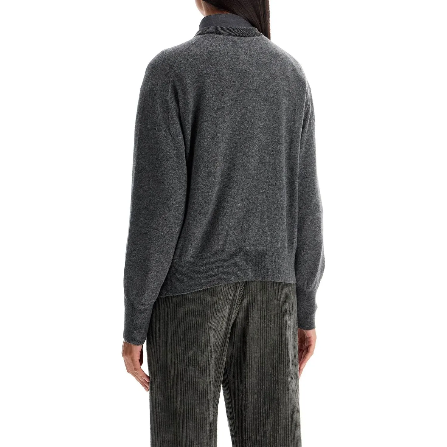 Brunello Cucinelli pullover with precious rib