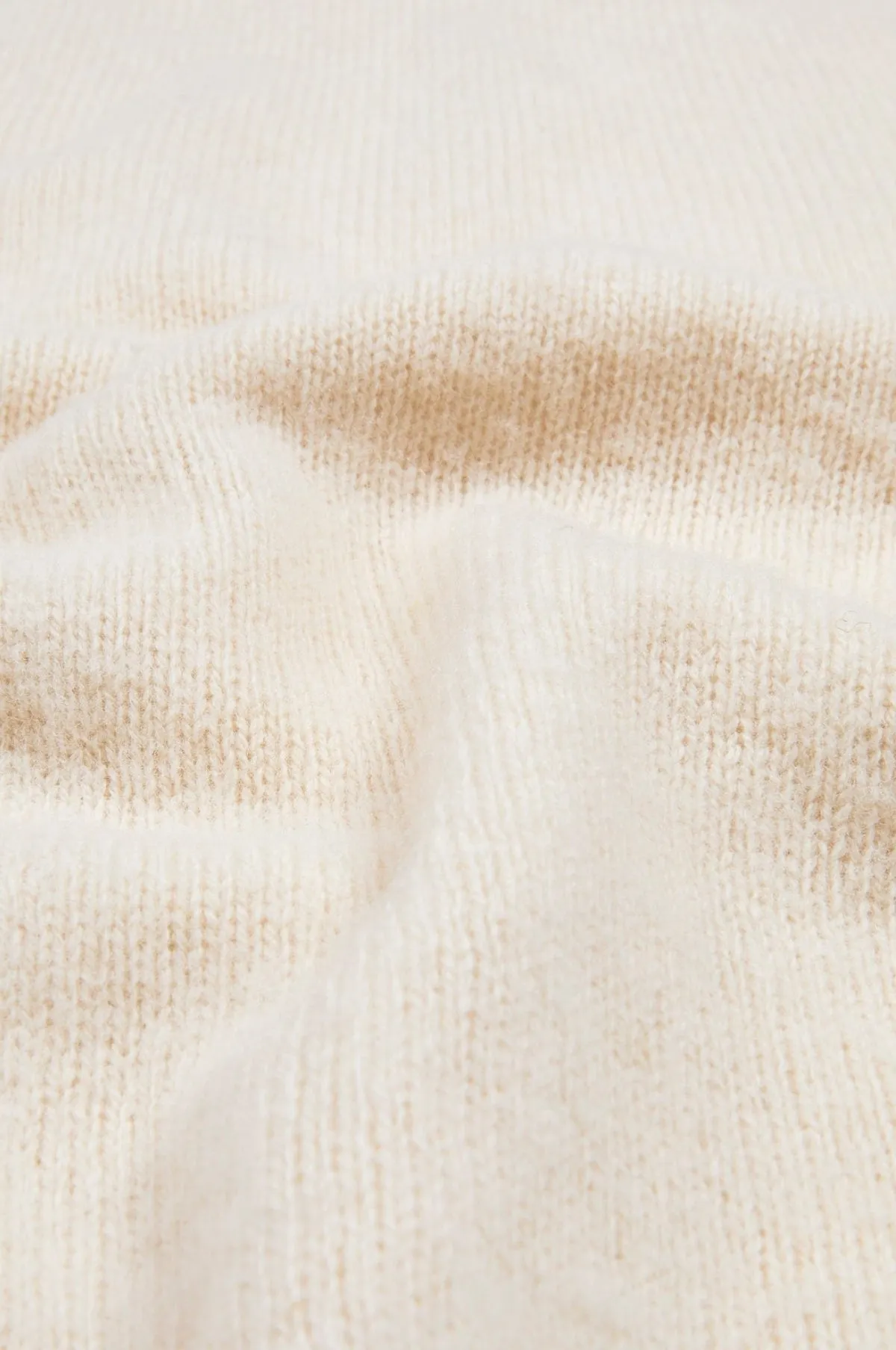 Brushed Shetland Crew Neck Jumper Cream