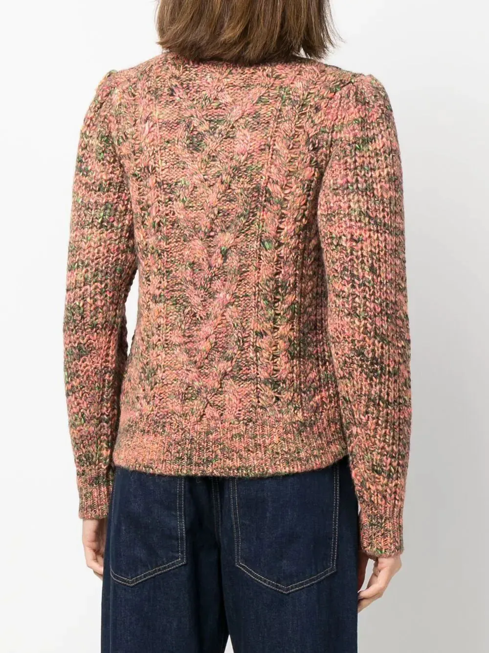 CABLE-KNIT SPECKLED JUMPER 999 MUL