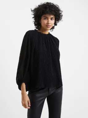 Callie Lurex Pleated Top