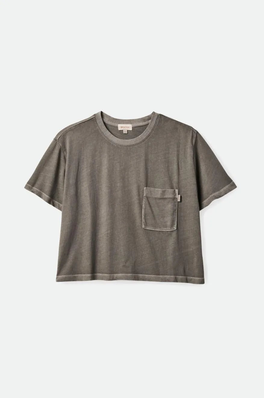 Carefree Pocket Tee - Washed Black