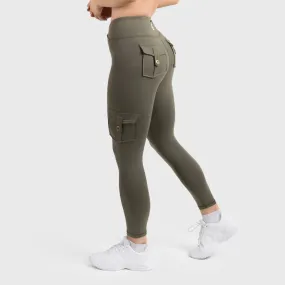 Cargo Leggings, Green