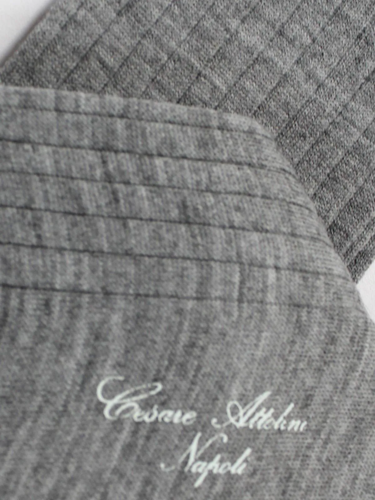 Cesare Attolini Wool Socks US 11.5 / EUR 45 Gray - Over The Calf SALE