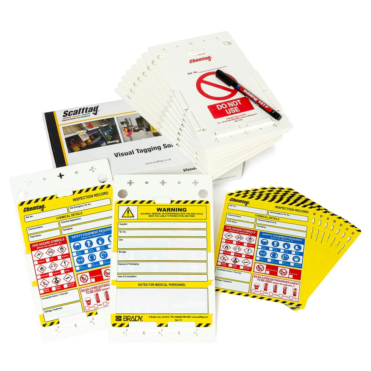 ChemTag Kit (10 holders, 10 inserts, 1 pen)