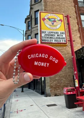 Chicago Dog Money Coin Pouch