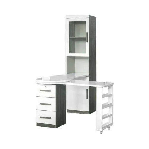 Claymore L-Shaped Study Table with Shelf