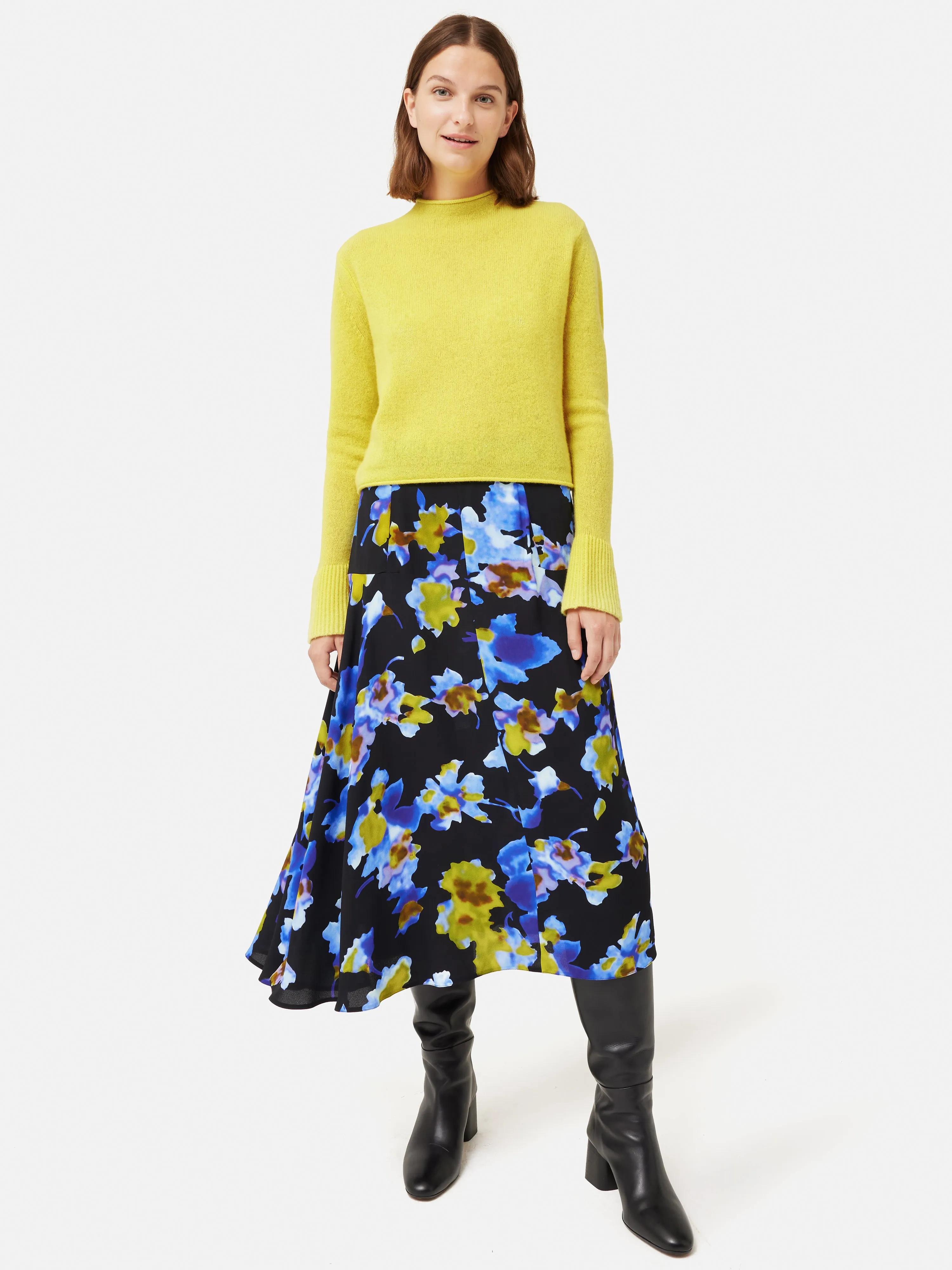 Cloud Cashmere Eldon Jumper | Yellow